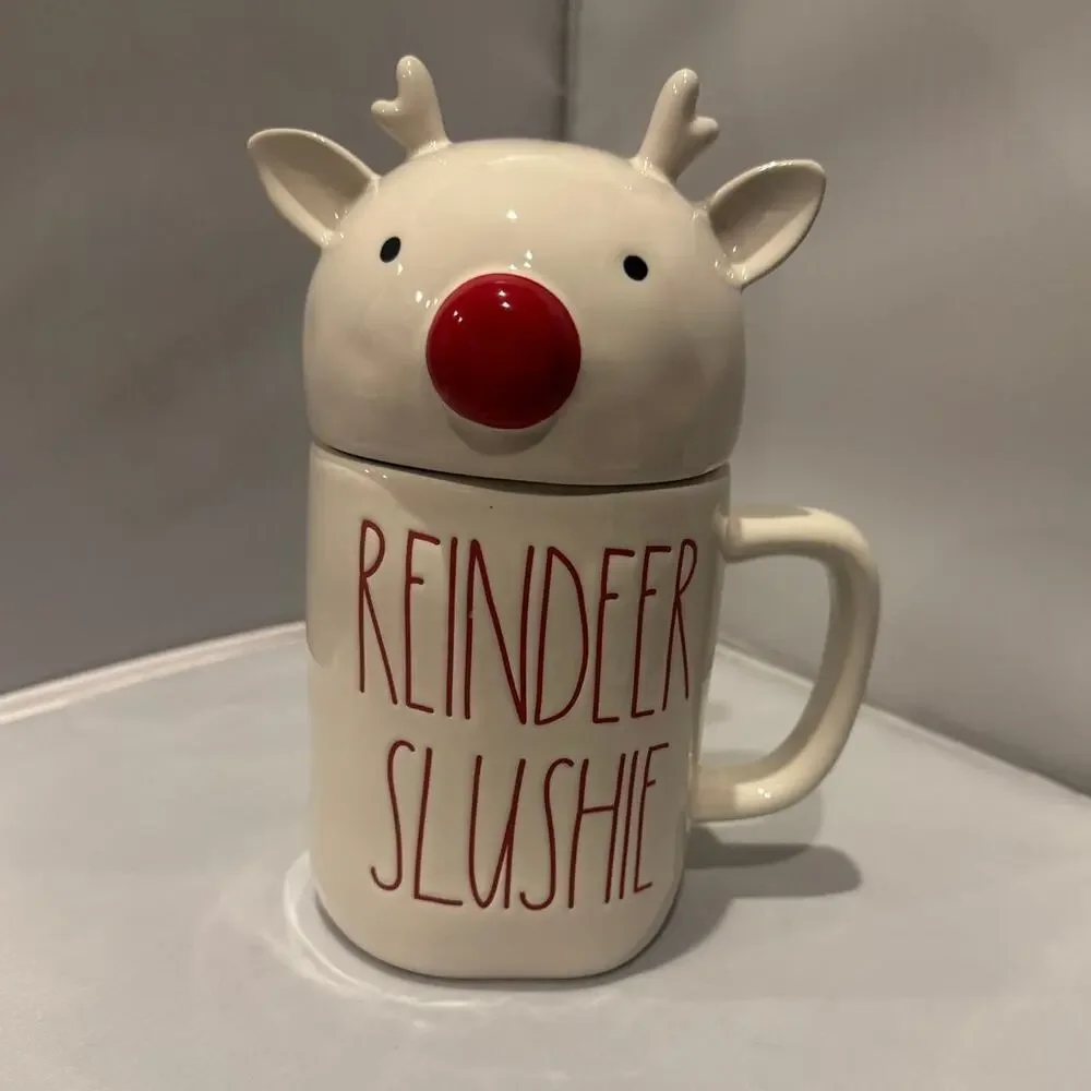Rae Dunn Reindeer‎ Slushie Topper Mug